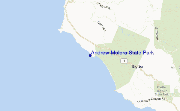 carte de localisation de Andrew Molera State Park