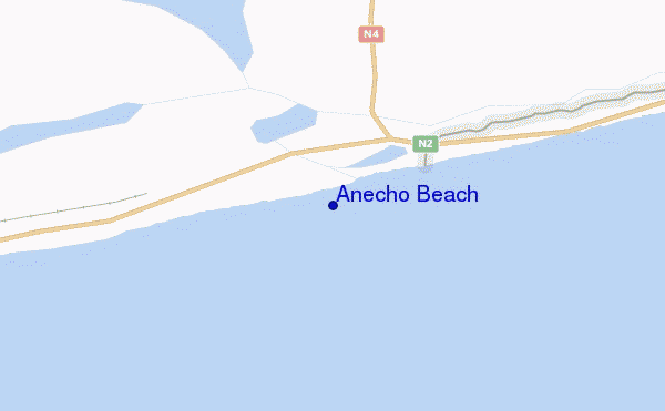 carte de localisation de Anecho Beach