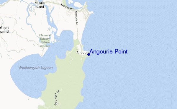 carte de localisation de Angourie Point