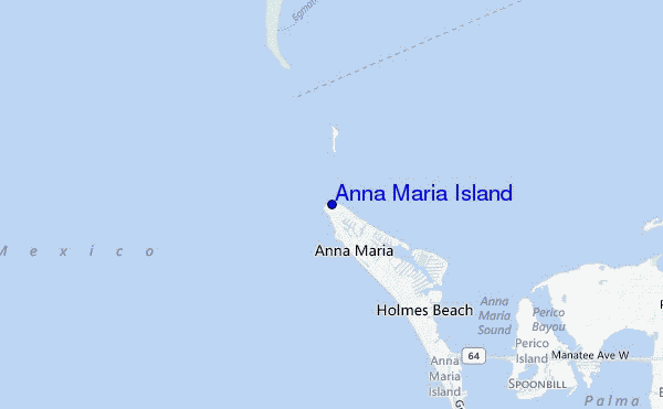 carte de localisation de Anna Maria Island