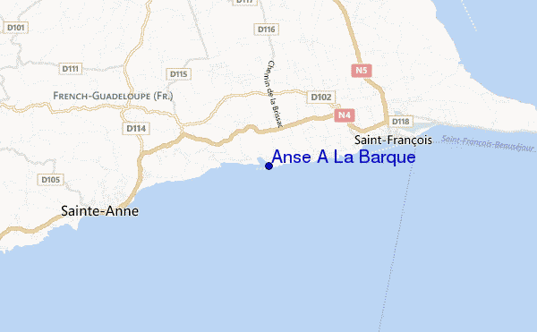 carte de localisation de Anse A La Barque