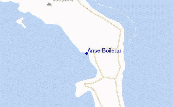 carte de localisation de Anse Boileau