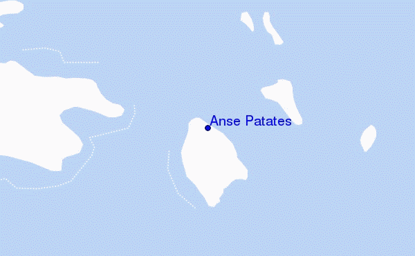 carte de localisation de Anse Patates