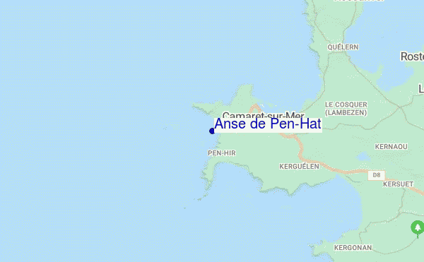 carte de localisation de Anse de Pen-Hat