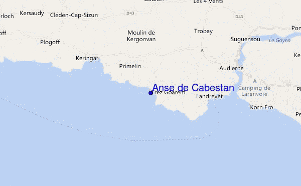 carte de localisation de Anse de Cabestan