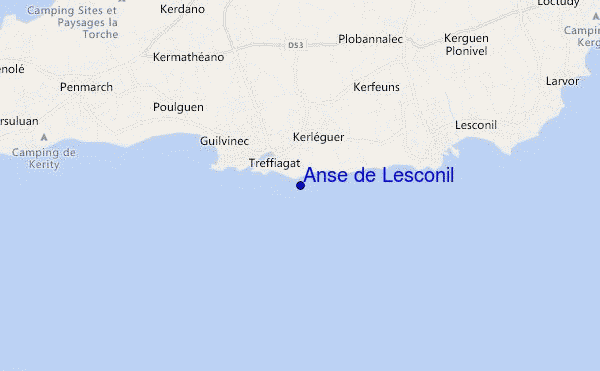 carte de localisation de Anse de Lesconil