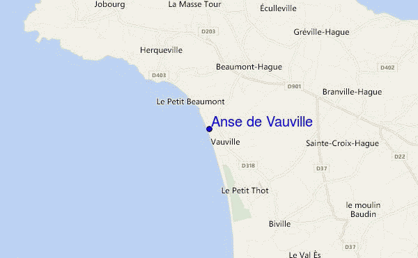 carte de localisation de Anse de Vauville
