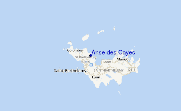 carte de localisation de Anse des Cayes