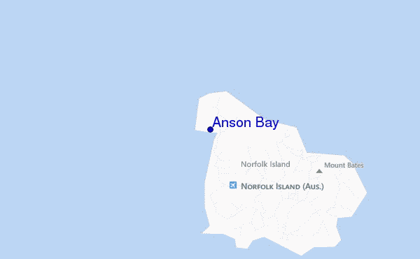 carte de localisation de Anson Bay