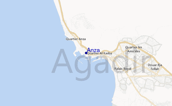 carte de localisation de Anza