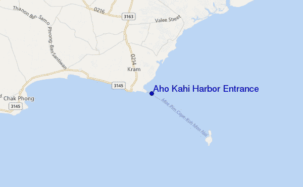 carte de localisation de Aho Kahi Harbor Entrance