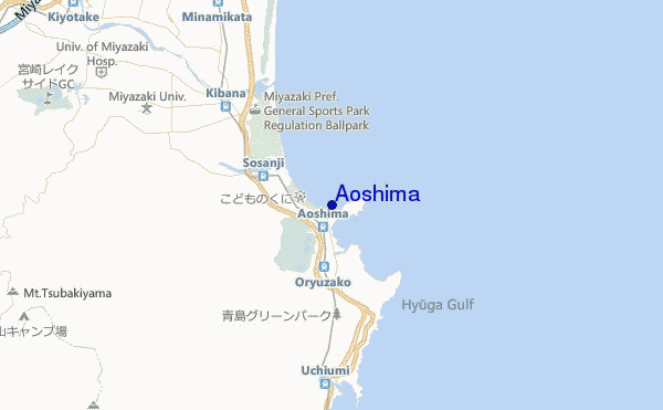 carte de localisation de Aoshima