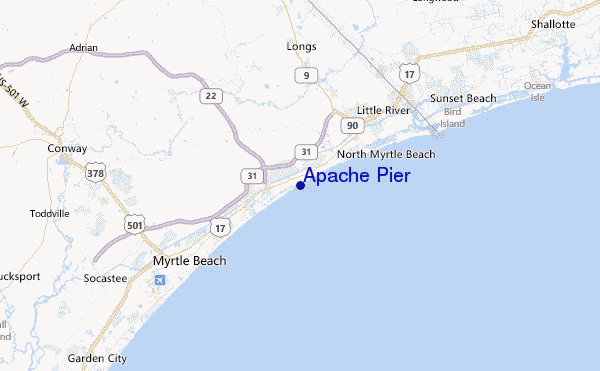 Apache Pier Tide Chart