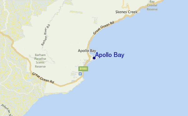 carte de localisation de Apollo Bay
