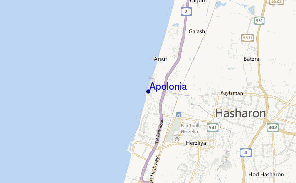 carte de localisation de Apolonia