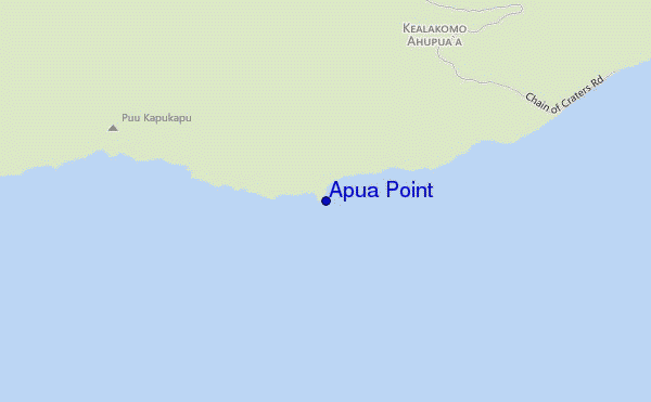 carte de localisation de Apua Point