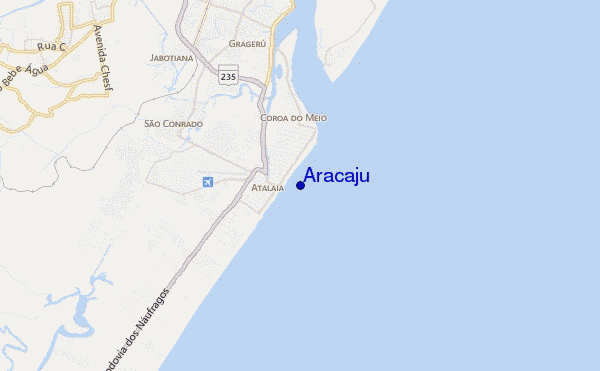 carte de localisation de Aracaju