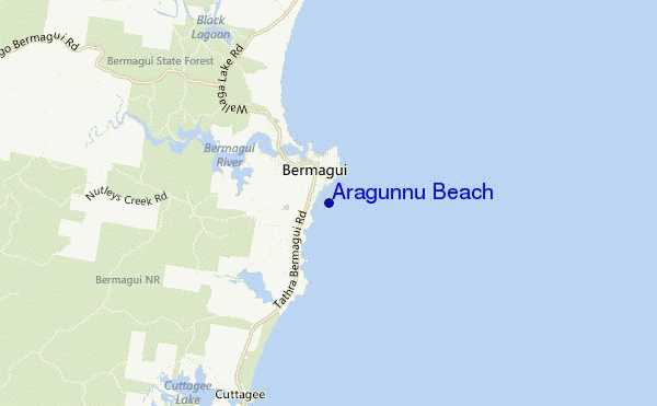 carte de localisation de Aragunnu Beach