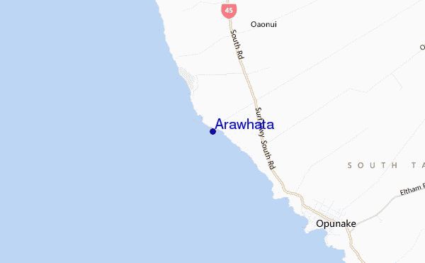 carte de localisation de Arawhata