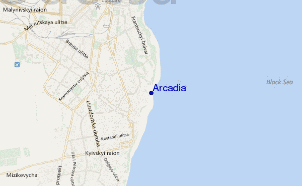 carte de localisation de Arcadia