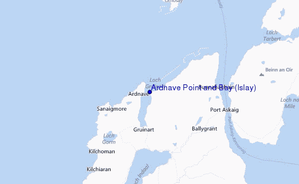 Ardnave Point and Bay (Islay) Location Map