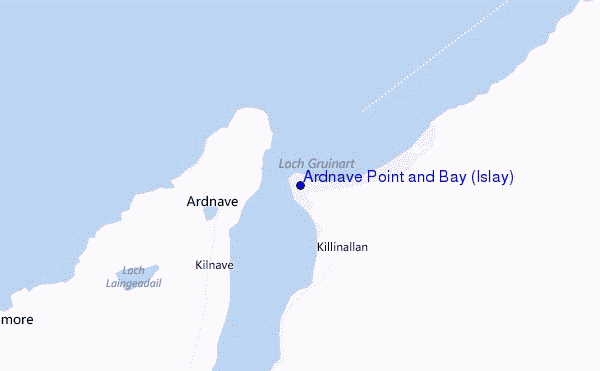 carte de localisation de Ardnave Point and Bay (Islay)
