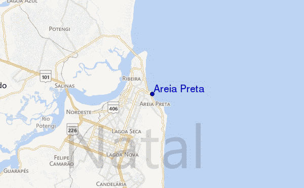 carte de localisation de Areia Preta