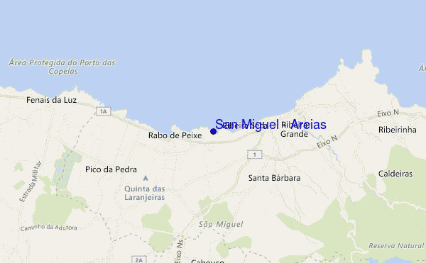 carte de localisation de San Miguel - Areias