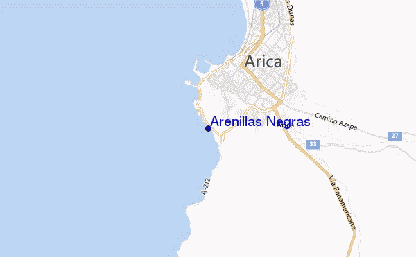 carte de localisation de Arenillas Negras
