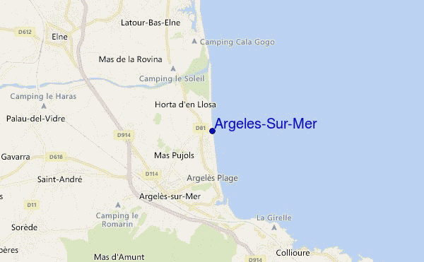 carte de localisation de Argelès-Sur-Mer
