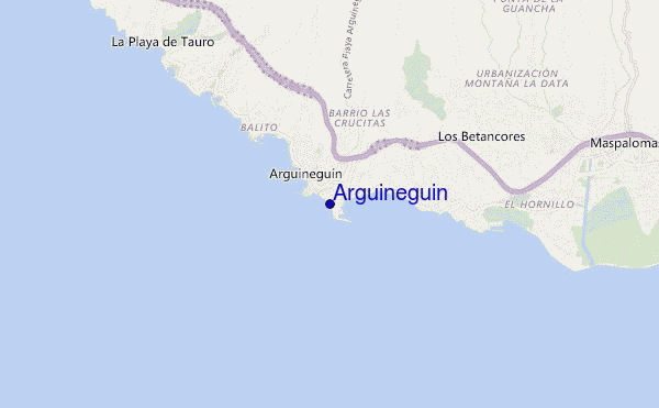 carte de localisation de Arguineguin