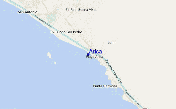carte de localisation de Arica