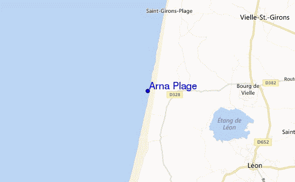 carte de localisation de Arna Plage