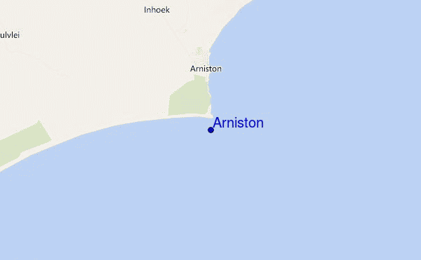 carte de localisation de Arniston