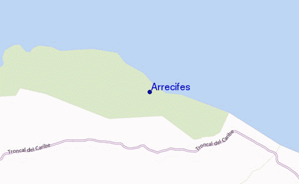 carte de localisation de Arrecifes