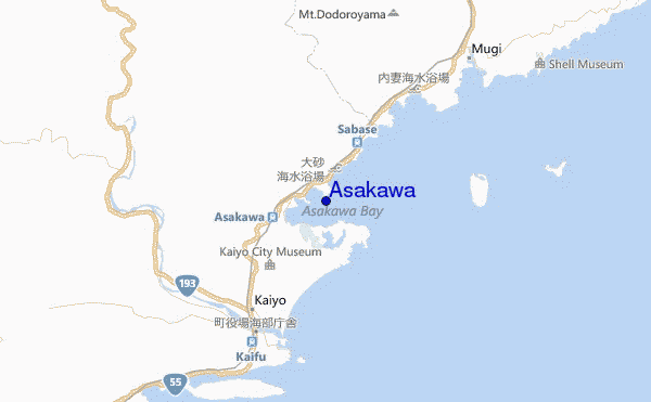 carte de localisation de Asakawa