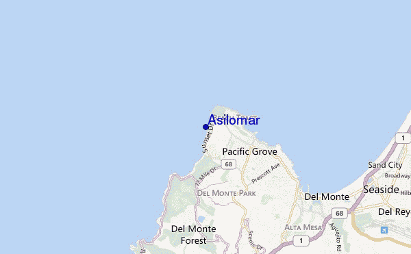carte de localisation de Asilomar