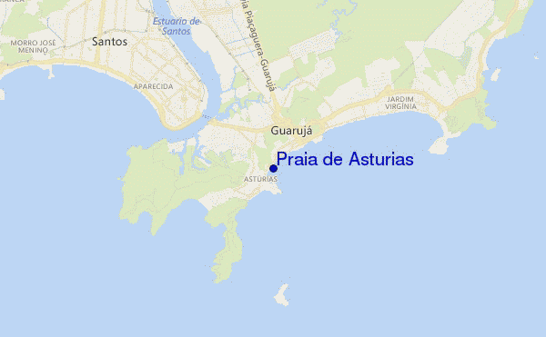 carte de localisation de Praia de Asturias