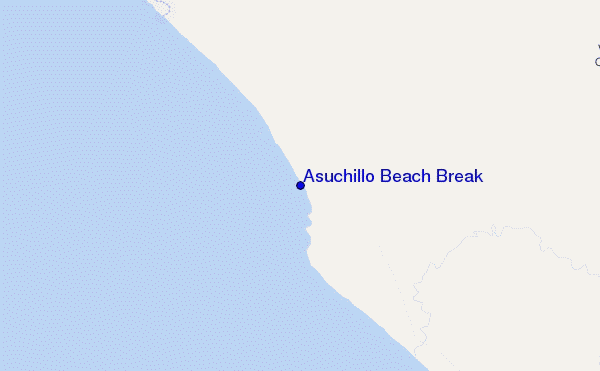 carte de localisation de Asuchillo Beach Break