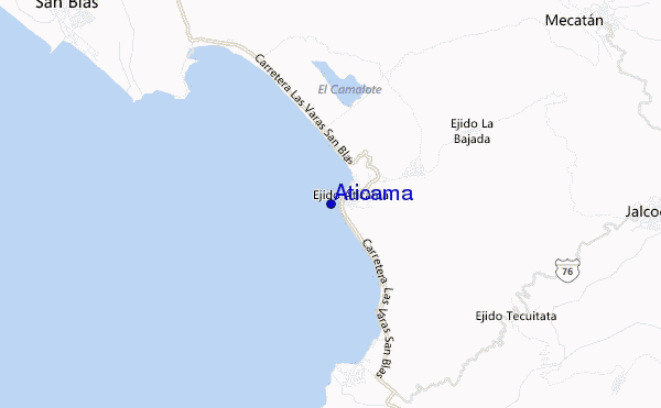 carte de localisation de Aticama