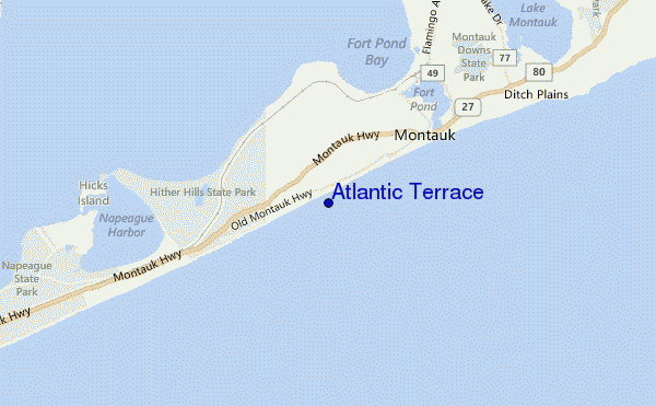 carte de localisation de Atlantic Terrace