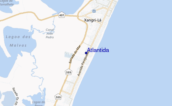 carte de localisation de Atlantida