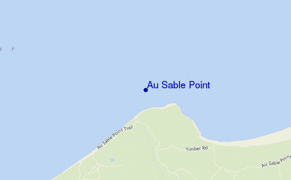 carte de localisation de Au Sable Point
