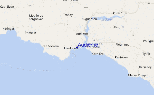 carte de localisation de Audierne