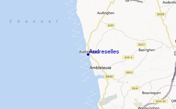 carte de localisation de Audreselles