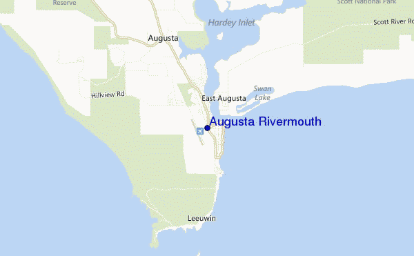 carte de localisation de Augusta Rivermouth