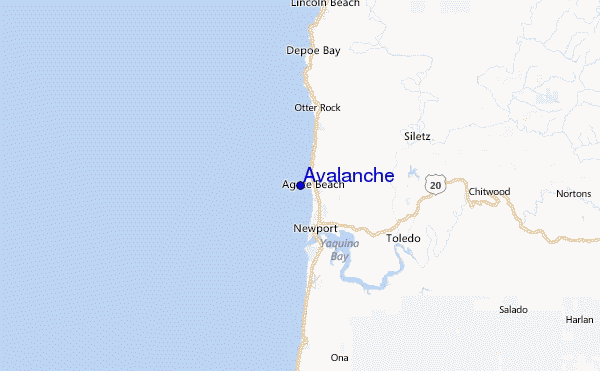 Avalanche Location Map