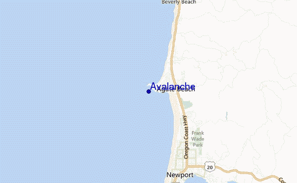 carte de localisation de Avalanche