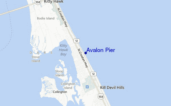 carte de localisation de Avalon Pier