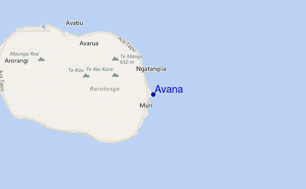 carte de localisation de Avana